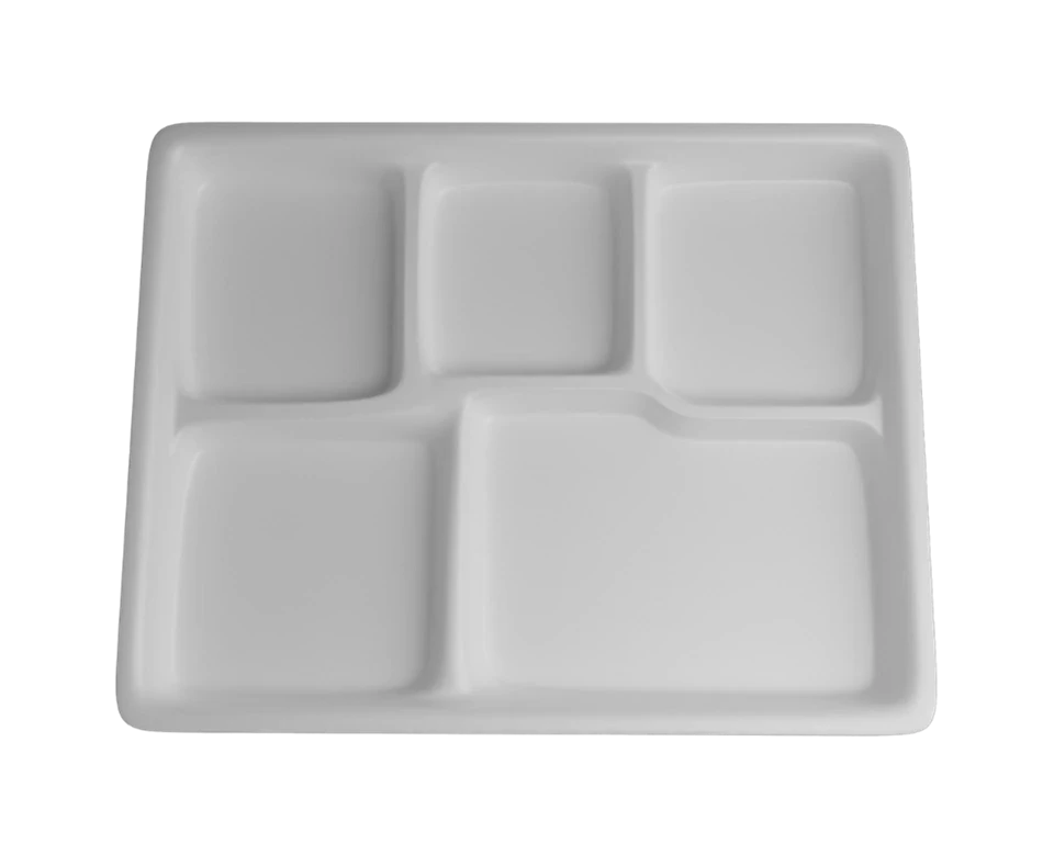 Vassoio per il pranzo scolastico compostabile